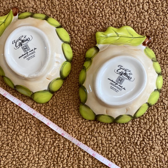 El Camino Green Grapes Ceramic Dipping Trays Dish - Picture 2 of 2